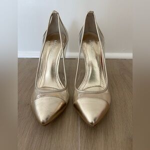 👠BCBGeneration  Gold  Clear Heels Size -71/2 - 👠
